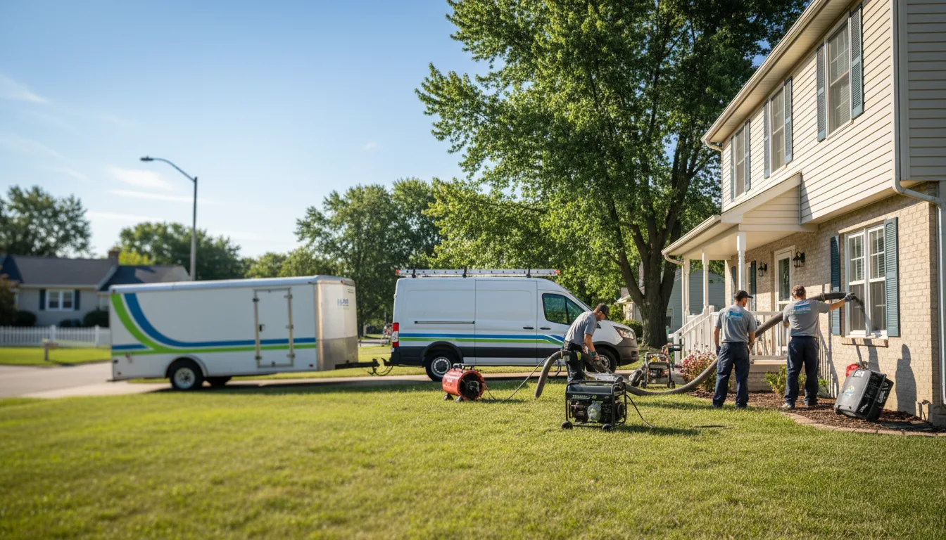 Flooded Basement Restoration And Cleanup With Repair in Carlyle, IL near me